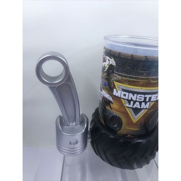 Monster Jam Trucks Collectible Plastic Souvenir Cup Piston & Tire - Picture 2 of 14